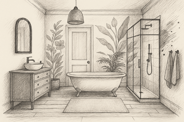 Arcadium 3D model bathroom 