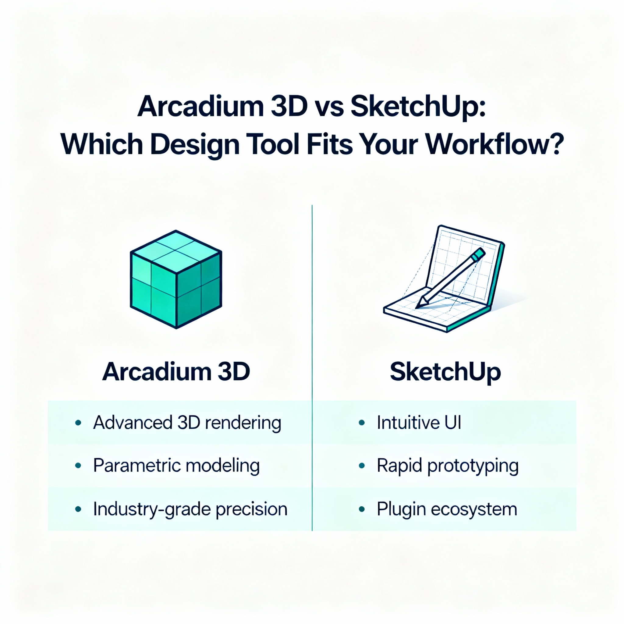 Arcadium 3D vs SketchUp: Which Design Tool Fits Your Workflow?