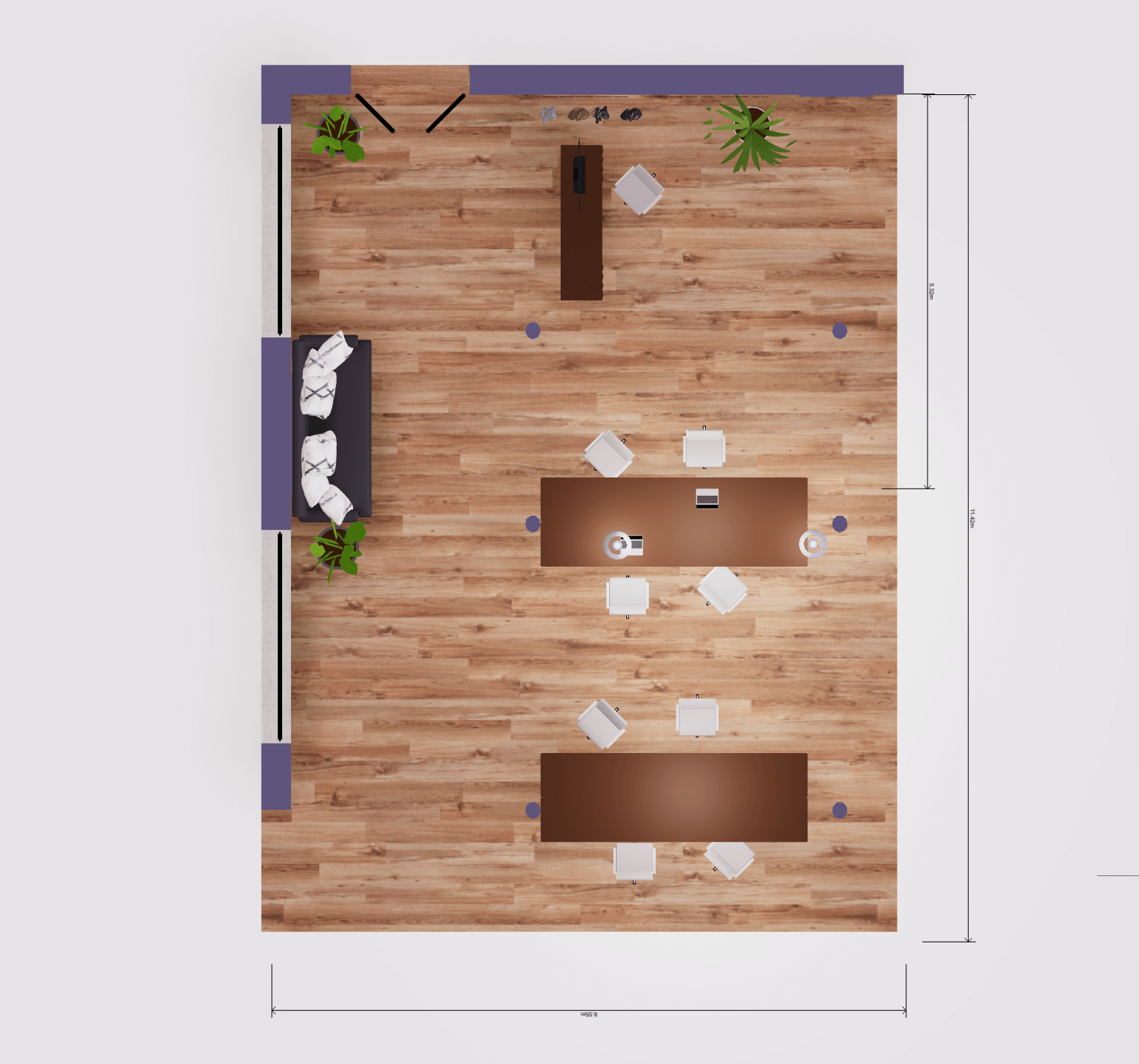 Elevation and
                                    floor plan views